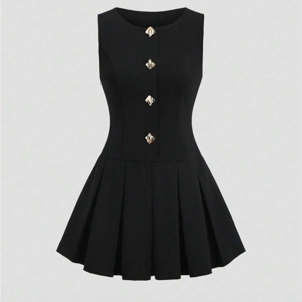 Black mini dress